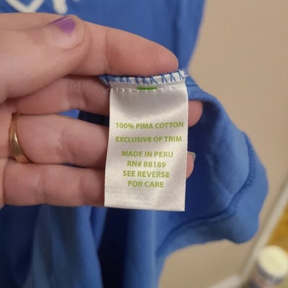 🌸Lilly Pulitzer🌸 EUC Brewster T-Shirt Dress in Bay Blue Size S - Picture 6 of 8